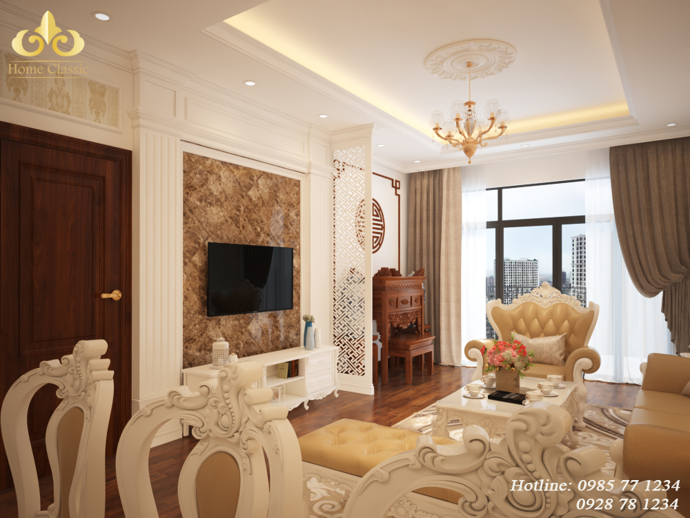 Phòng khách tân cổ điển tại chung cư Royal City 01 phong-khach-tan-co-dien-chung-cu-RoyalCity-01