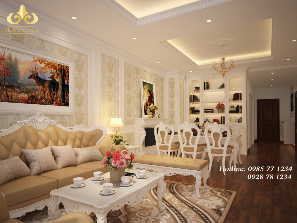 Thi công nội thất chung cư tân cổ điển tại Royal City 01 thi-cong-noi-that-chung-cu-tan-co-dien-RoyalCity-01